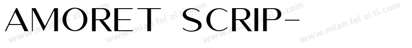 amoret scrip字体转换